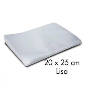 Bolsa Lisa para envasar al vacio 20x25cm 100uds valida para congelar