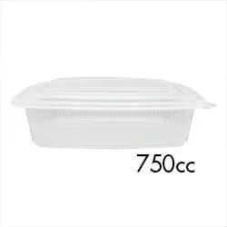 Envase Tarrina Polipropileno PP 750cc 50 uds.