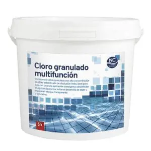 Cloro para piscina Multi acciones (o efectos) 5kg Polvo o grano