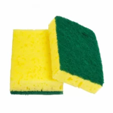 Estropajo fibra verde con esponja pack de 20 2