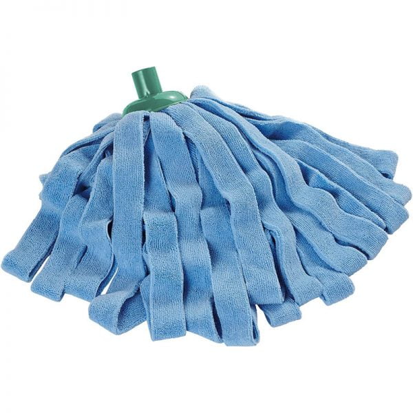 Fregona microfibra tiras azules