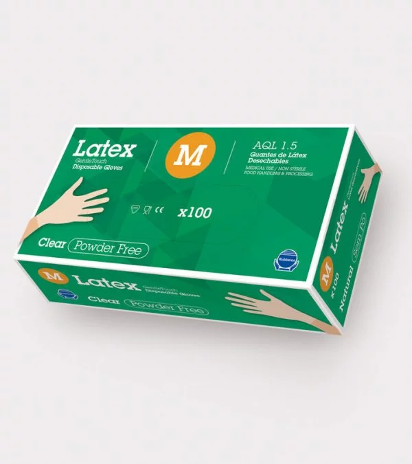 Guantes desechables de Latex SIN polvo G.touch 5.8 gramos 100 unidades 1