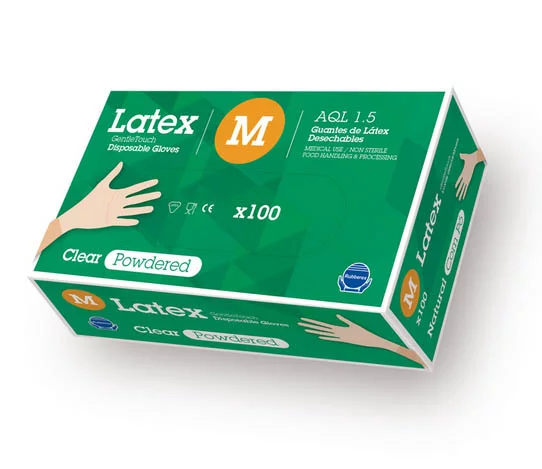 Guantes de Latex desechables con polvo G.touch 100 unidades 1