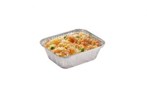 envase aluminio con arroz tres delicias